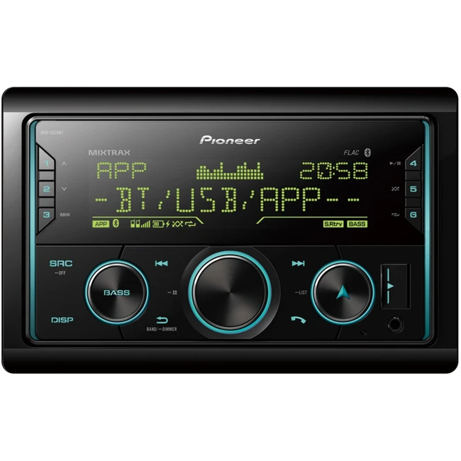Pioneer Автомагнитола MVH-S620BT 2DIN 4x50Вт