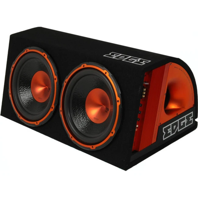 EDGE Сабвуфер автомобильный EDB12A TWIN ACTIVE E2 600Вт активный