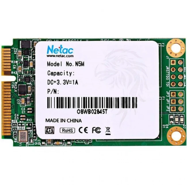 Внутренний жесткий диск Netac N5M NT01N5M-002T-M3X (SSD (твердотельные), 2 ТБ, mSATA, SATA)