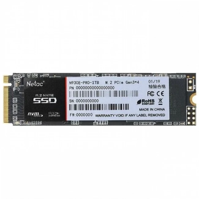 Жесткий диск Netac N930E NT01N930E-001T-E4X SSD (твердотельные), 1 ТБ, M.2, PCIe