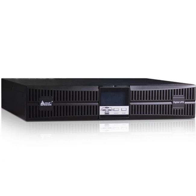 Источник бесперебойного питания SVC RT-1KL-LCD/A2 (Двойное преобразование (On-Line), C возможностью установки в стойку, 1000 ВА, 900)