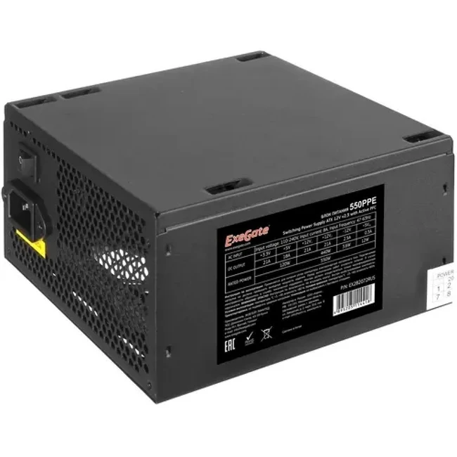 Блок питания ExeGate 550PPE EX282072RUS-S 550 Вт
