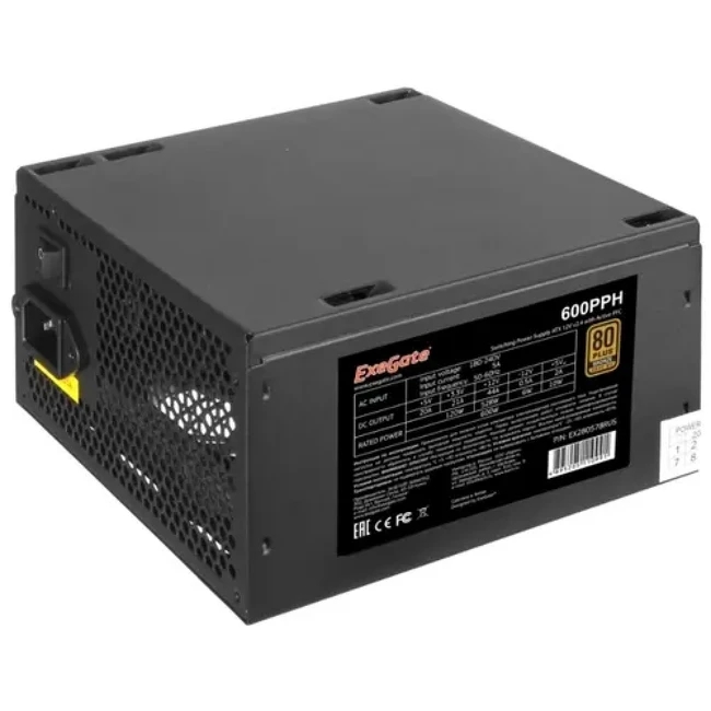 Блок питания ExeGate 80+ Bronze 600PPH EX280578RUS-S 600 Вт