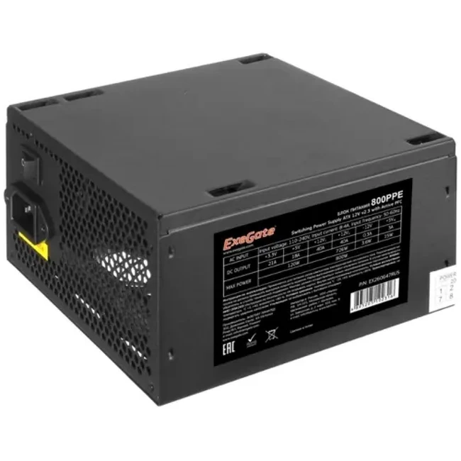 Блок питания ExeGate 800PPE EX260647RUS-S 800 Вт
