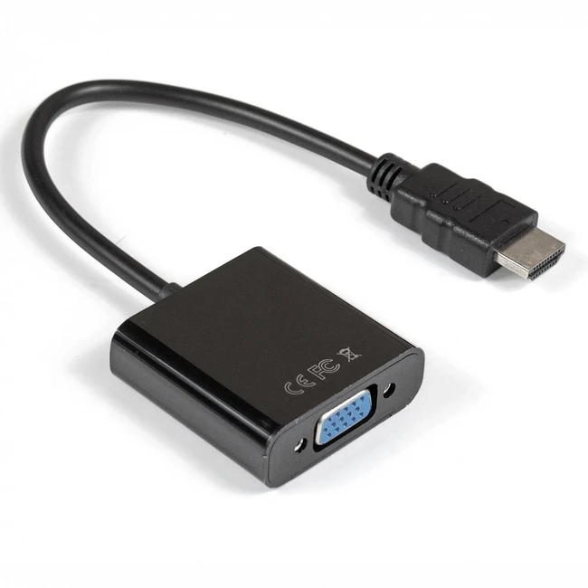 Кабель интерфейсный ExeGate EX-HDMIM-VGAF-0.15 EX284926RUS D-SUB (VGA) - HDMI