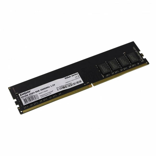 ОЗУ ExeGate EX283082RUS DIMM, DDR4, 8 Гб, 2666 МГц