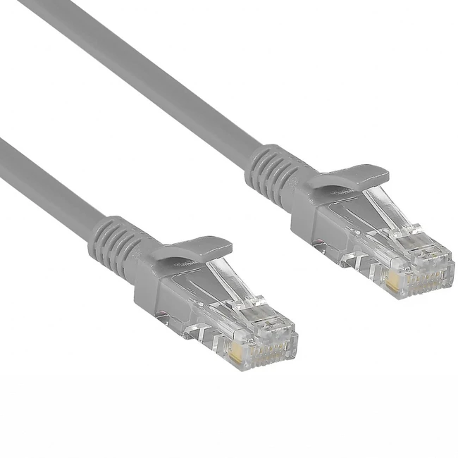 Патч-корд ExeGate UTP-RJ45-RJ45-5e-CU-0,5M-GY EX282009RUS