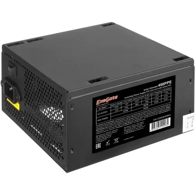 Блок питания ExeGate 450PPE EX260640RUS-S 450 Вт