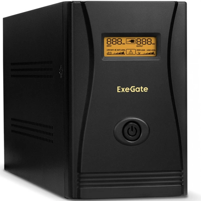 Источник бесперебойного питания ExeGate SpecialPro Smart LLB-2000 EP285518RUS (Линейно-интерактивные, Напольный, 2000 ВА, 1200)