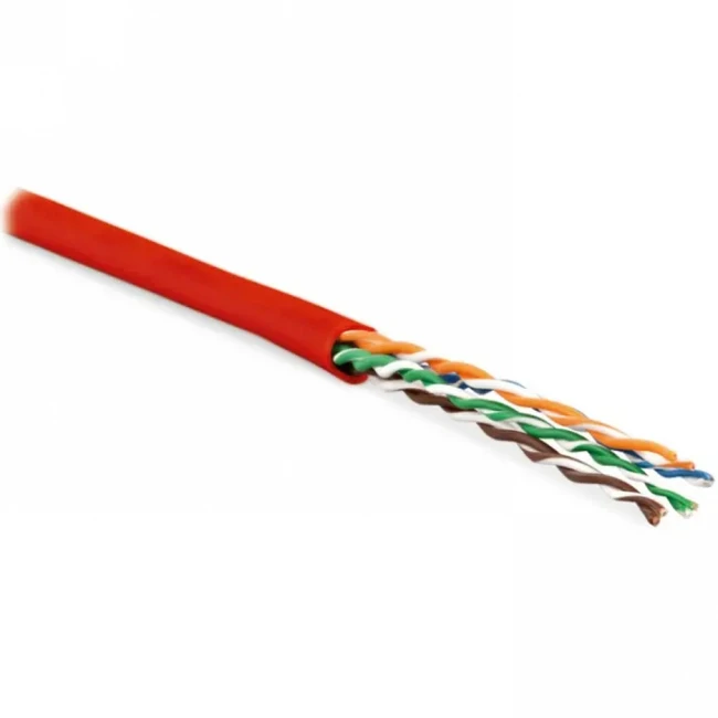 Кабель витая пара Hyperline Кабель витая пара неэкранированный U/UTP (100 м) UUTP4-C5E-P24-IN-LSZH-RD-100