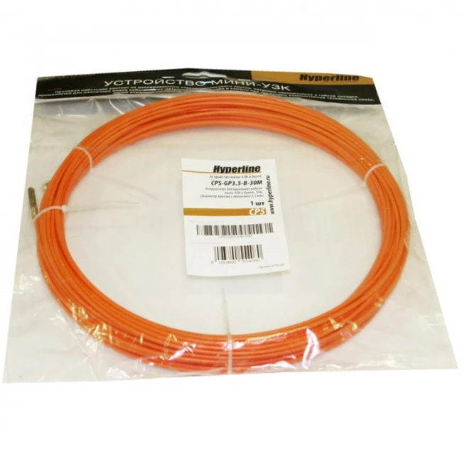 Инструмент для монтажа СКС Hyperline Устройство для протяжки кабеля мини УЗК в бухте 30м CPS-GP3.5-B-30M