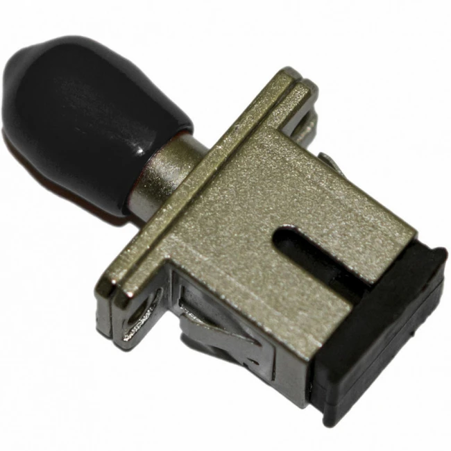 Аксессуар для оптических сетей Hyperline Оптический проходной адаптер SC/UPC-ST/UPC SM/MM simplex корпус металл FA-S11Z-SC/ST-N/BK-SL