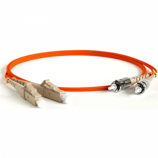 Оптический патч-корд Hyperline FC-D2-50-LC/PR-ST/PR-H-3M-LSZH-OR