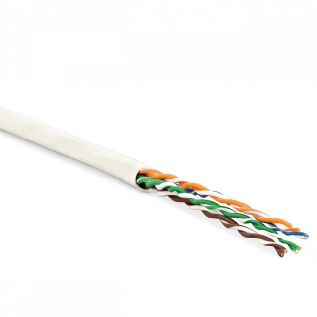 Кабель витая пара Hyperline UUTP4-C5E-P24-IN-LSZH-OR-100