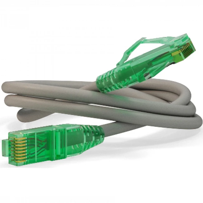 Патч-корд Hyperline Патч-корд U/UTP Cat.6a 10 м серый PC-LPM-UTP-RJ45-RJ45-C6a-10M-LSZH-GY