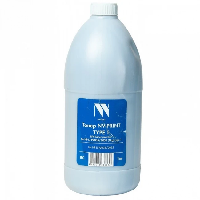 Тонер NV Print HP LJ P2035 (1кг)type1 NV-HP LJ P2035 (1кг)type1