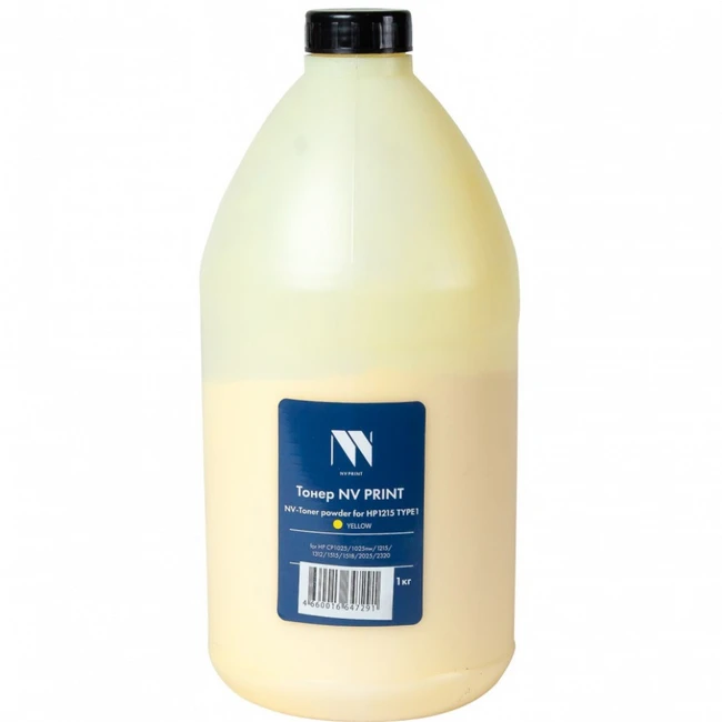Тонер NV Print TYPE1 Yellow (1KG) для HP CP1025/1025nw/1215/1312/1515/1518/2025/2320 NV-HP1215-TYPE1-1KGY