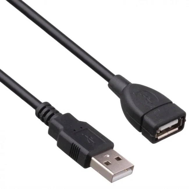 Кабель интерфейсный ExeGate EX-CC-USB2-AMAF-1.8 EX138943RUS USB Type A (output) - USB Type A (input)