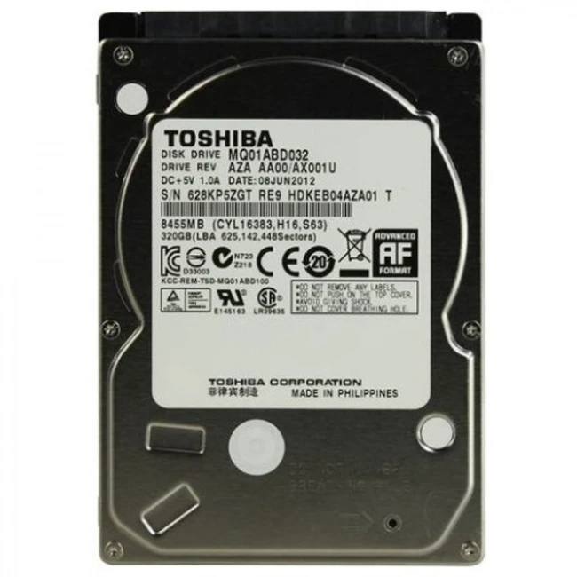 Внутренний жесткий диск Toshiba MQ01ABD032 (HDD (классические), 320 ГБ, 2.5 дюйма, SATA)