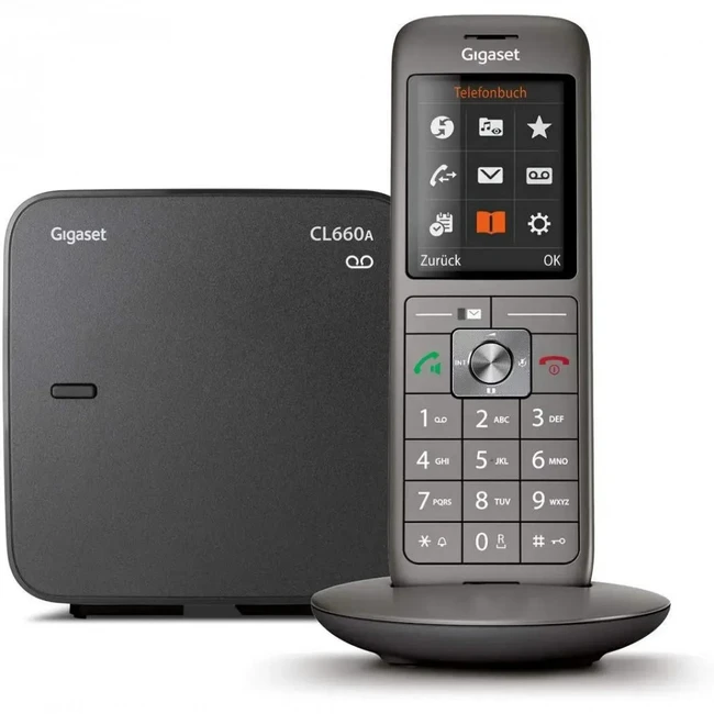 Аналоговый телефон Gigaset CL660A SYS RUS черный S30852-H2824-S321