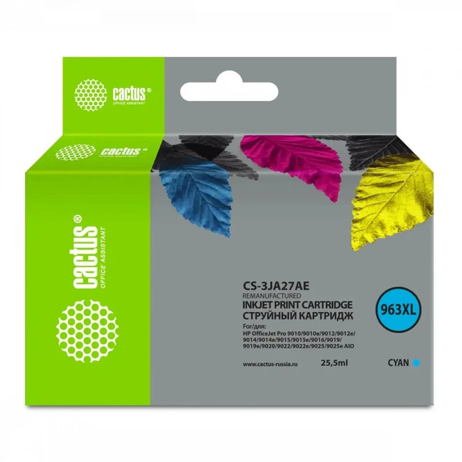 Струйный картридж Cactus CS-3JA27AE