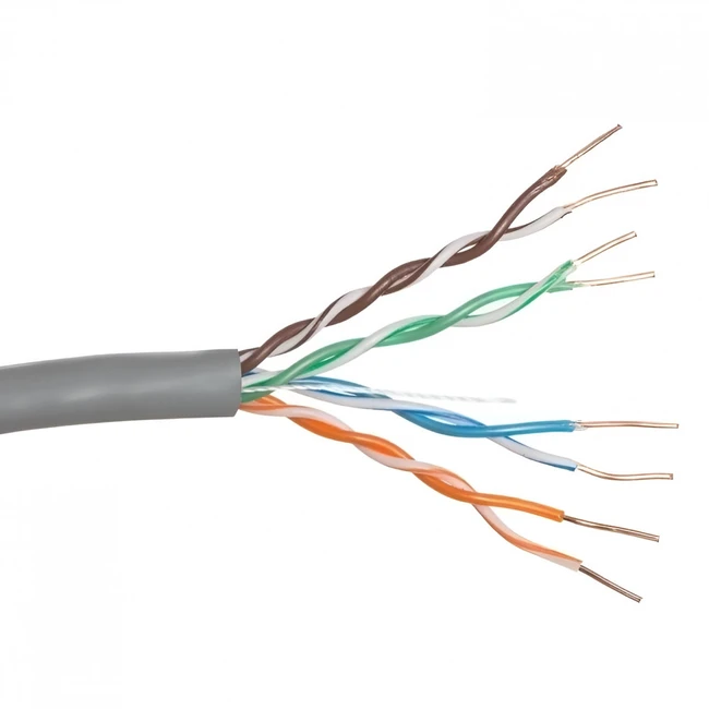 Кабель витая пара LANMASTER LAN-6EUTP-LSZH-GY