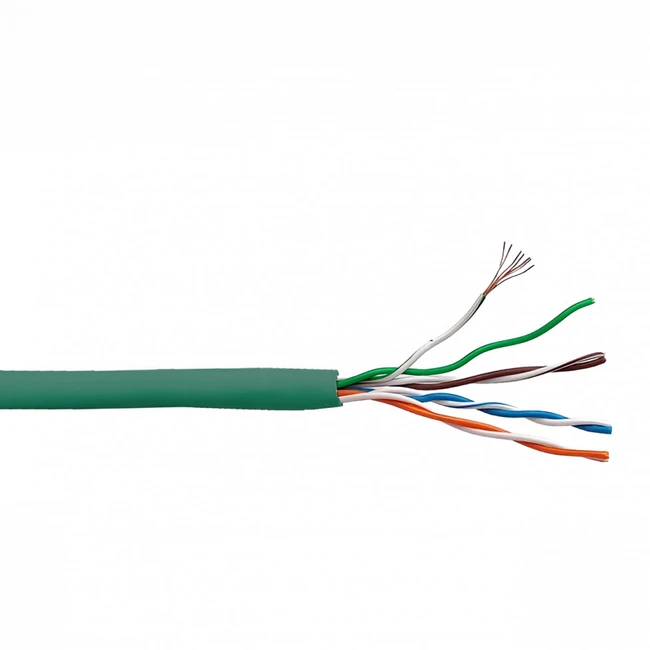 Кабель витая пара LANMASTER LAN-5EUTP-PT-LSZH-GN