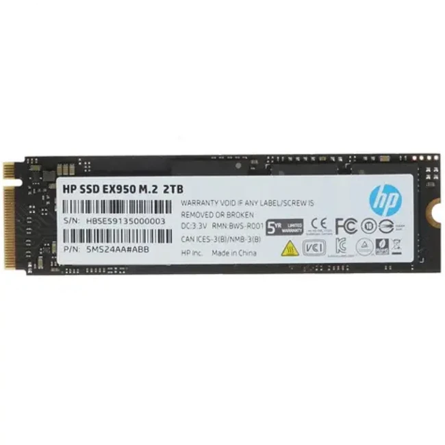 Внутренний жесткий диск HP EX950 5MS24AA#ABB (SSD (твердотельные), 2 ТБ, M.2)