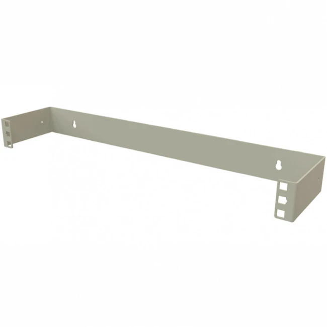 Аксессуар для серверного шкафа Hyperline Кронштейн настенный для 19" оборудования высота 1U глубина 110 мм фиксированный цвет серый BW19-1U-110F-RAL7035
