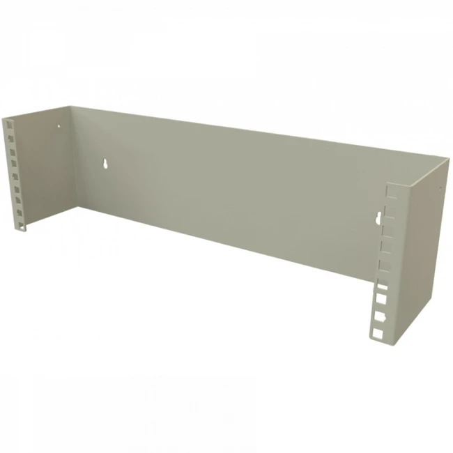 Аксессуар для серверного шкафа Hyperline Кронштейн настенный для 19" оборудования высота 3U глубина 110 мм фиксированный BW19-3U-110F-RAL7035