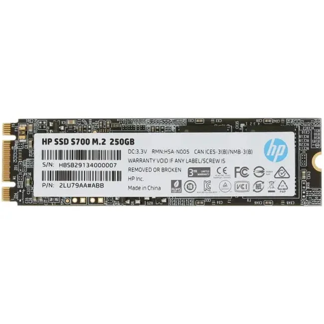 Внутренний жесткий диск HP S700 2LU79AA#ABB (SSD (твердотельные), 250 ГБ, M.2, SATA)