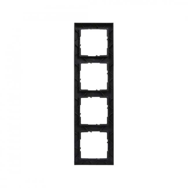 Аксессуар для кабельных сетей Legrand Рамка декор. универсальная 4-постовая, Suno, 721524, Антрацит