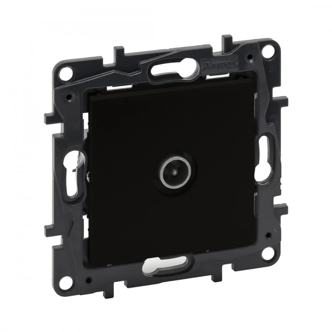 Сетевая розетка Legrand Розетка TV "звезда" Niloe Step Чёрный 863574