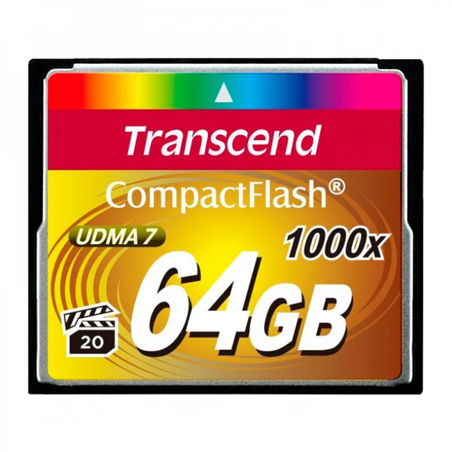 Флеш (Flash) карты Transcend CompactFlash 1000x TS16GCF1000 (64 ГБ)