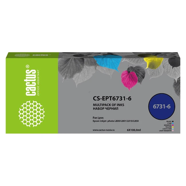 Струйный картридж Cactus CS-EPT6731-6