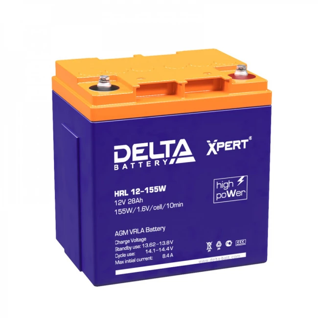 Сменные аккумуляторы АКБ для ИБП Delta Battery HRL 12-155 W