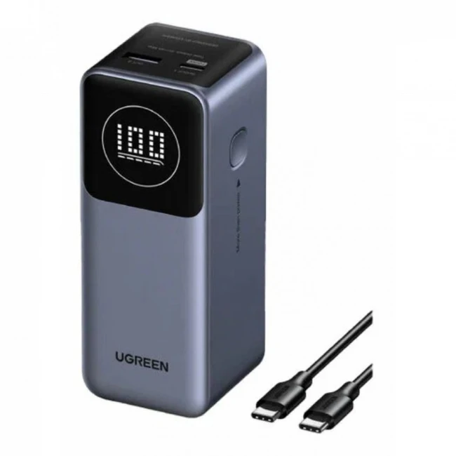 Внешний аккумулятор (Power Bank) UGREEN Fast Charging PB724 35526B 12000 мАч, Серый