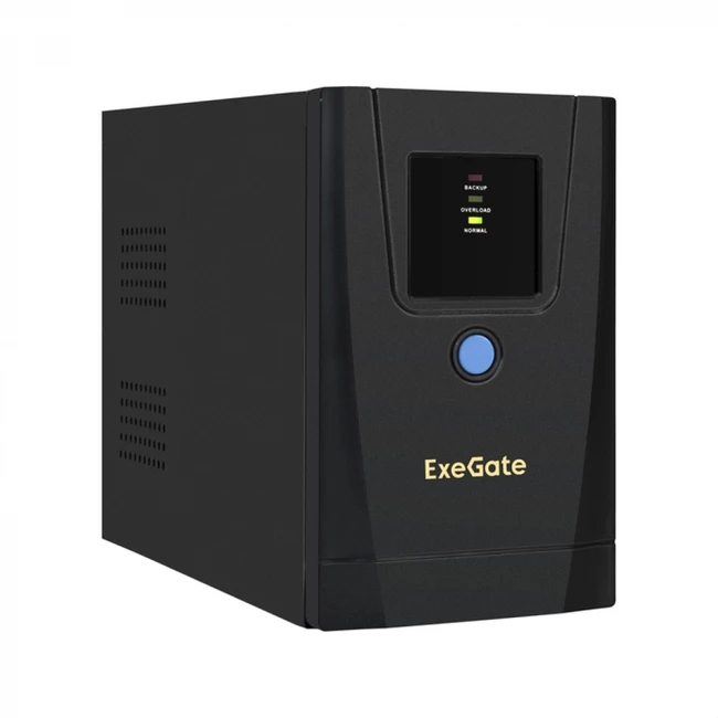 Источник бесперебойного питания ExeGate BNB-650.LED.AVR.1SH.2C13 EX292766RUS (Линейно-интерактивные, Напольный, 650 ВА, 360)