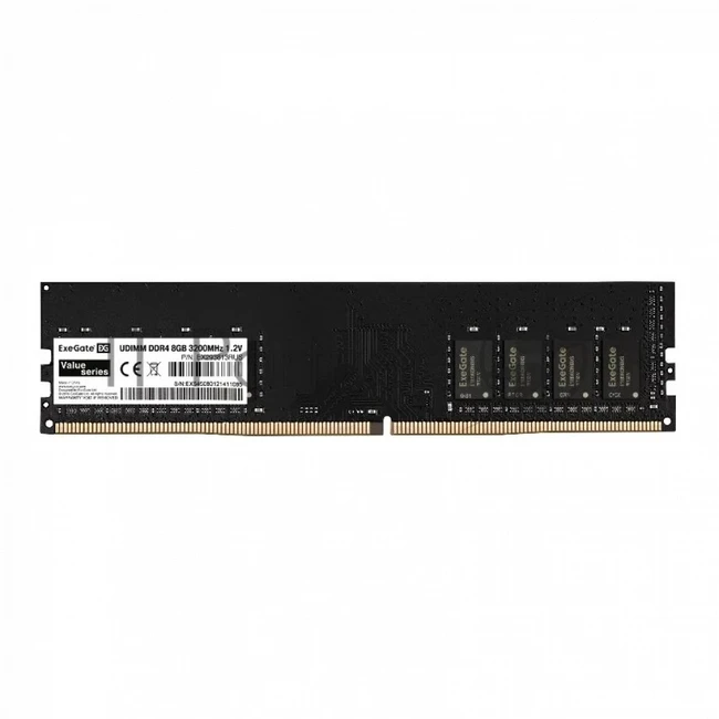 ОЗУ ExeGate EX293813RUS DIMM, DDR4, 8 Гб, 3200 МГц