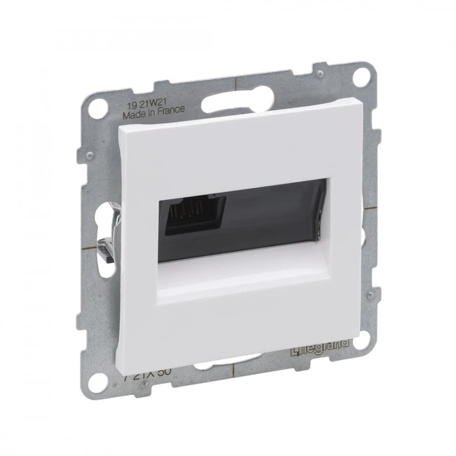 Сетевая розетка Legrand Информационная розетка одинарная, Suno, 721150, RJ45 Кат.5e UTP Белый