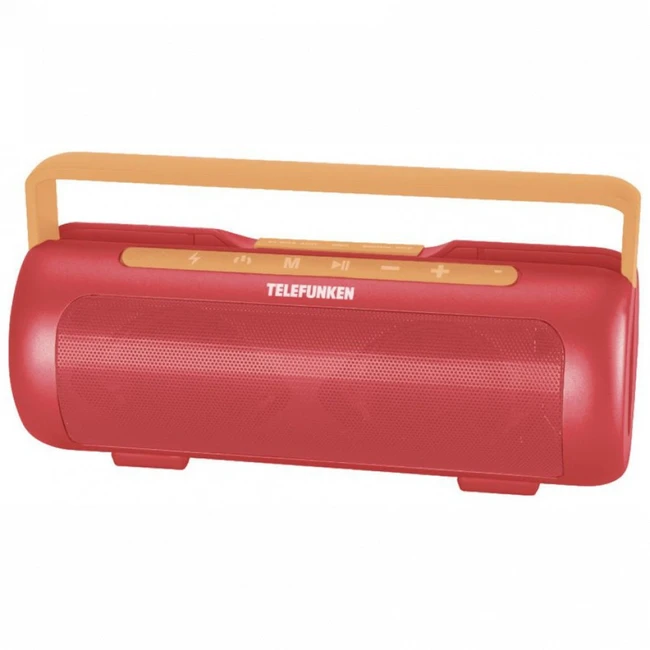 Портативная колонка TELEFUNKEN TF-PS1231B TF-PS1231B(КОРАЛЛОВО КРАСНЫЙ) (Красный-Оранжевый)