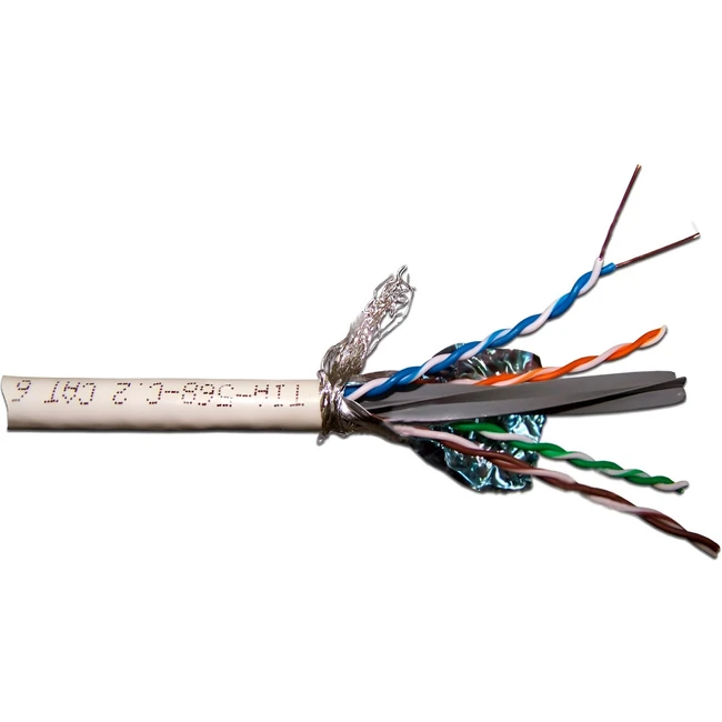 Кабель витая пара LANMASTER LAN-6ESFTP-LSZH-GY