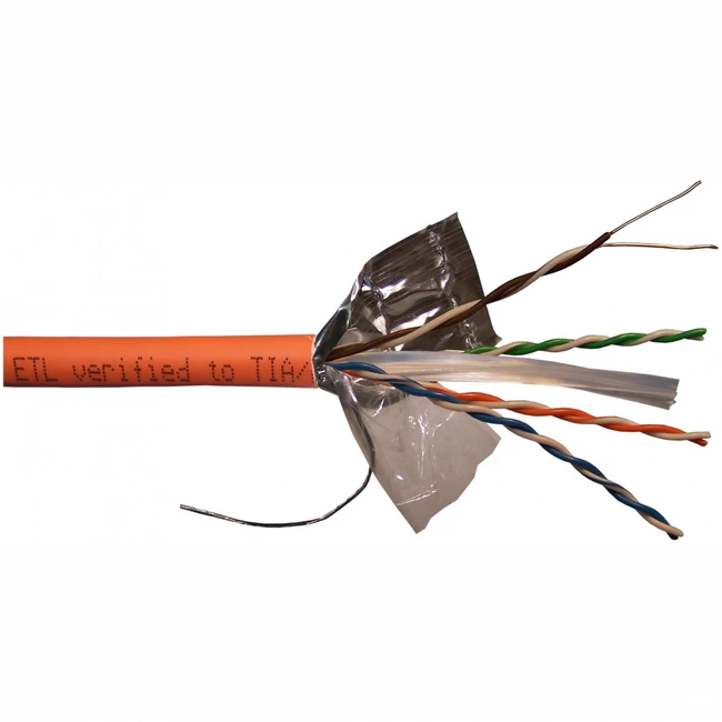 Кабель витая пара LANMASTER LAN-6EFTP-LSZH-OR