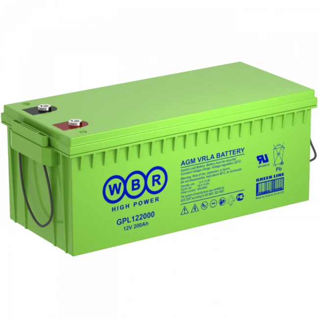 Сменные аккумуляторы АКБ для ИБП WBR GPL122000 GPL122000 WBR (12 В)