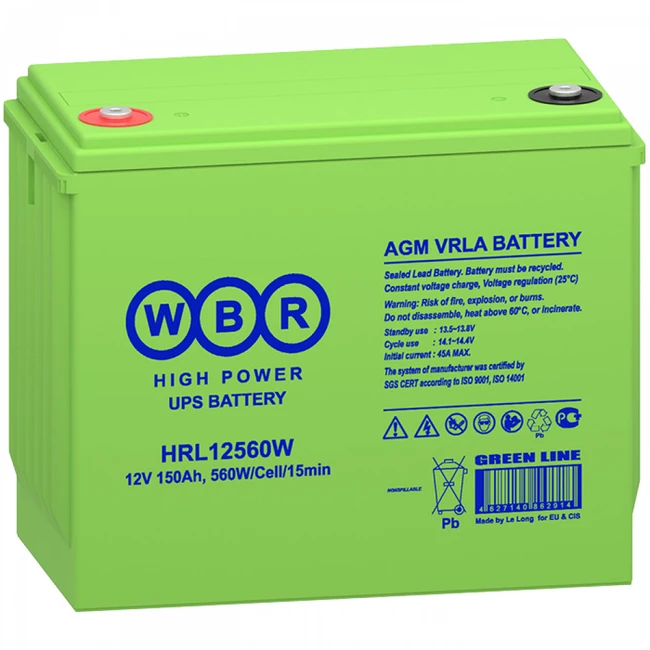 Сменные аккумуляторы АКБ для ИБП WBR HRL12560W HRL12560W WBR