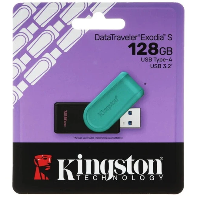 USB флешка (Flash) Kingston DataTraveler Exodia S DTXS/128GB (128 ГБ)