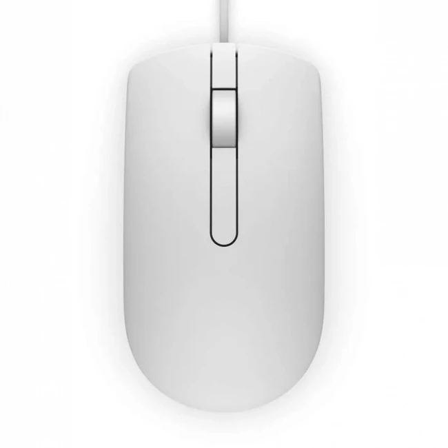 Мышь Dell MS116 White MS116-WH Бюджетные, Проводная
