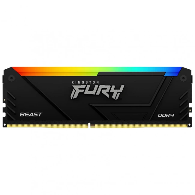ОЗУ Kingston Fury Beast RGB KF432C16BB2A/8WP (DIMM, DDR4, 8 Гб, 3200 МГц)