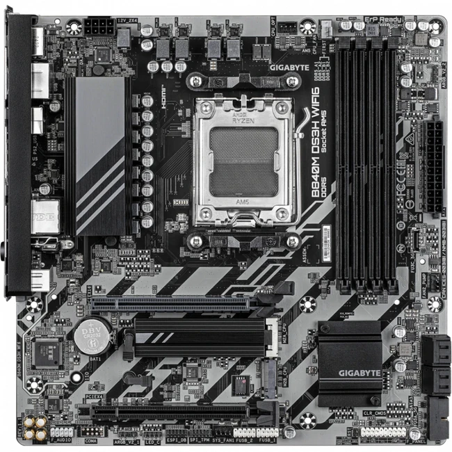 Материнская плата Gigabyte B840M DS3H WIFI6 (REV 1.1) Micro-ATX, AMD AM5