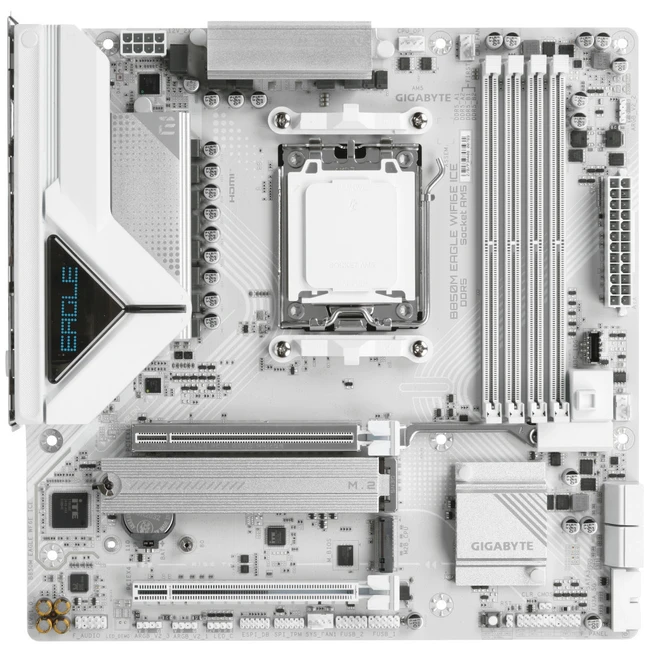 Материнская плата Gigabyte B850M EAGLE WIFI6E ICE (REV1.0) Micro-ATX, AMD AM5